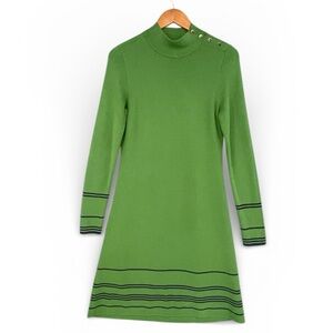 green emerald velvet dress Taylor Sleeveless Sweater Dress in Green main image 0